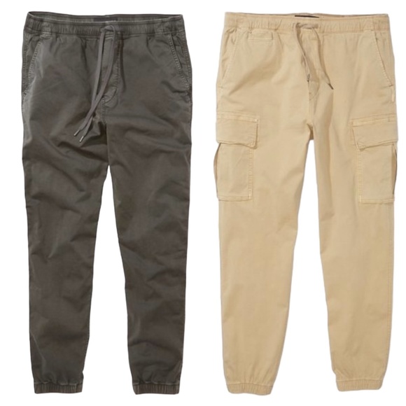American Eagle Outfitters Other - AMERICAN EAGLE - Two (2) Men flex Joggers in Light Khaki & Gray - S: Small Tall